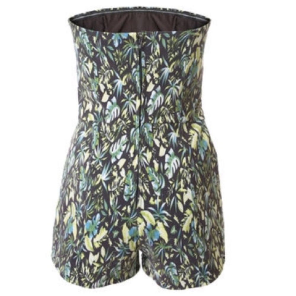 UO Love Sadie Tropical Palm Leaf Romper Jumper - Picture 3 of 8
